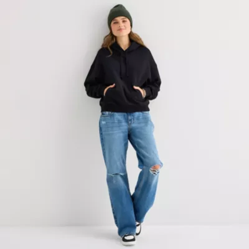 Arizona Womens Long Sleeve Fleece Active Hoodie