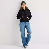 Arizona Womens Long Sleeve Fleece Active Hoodie