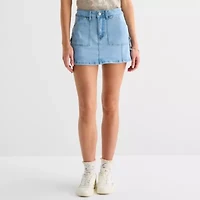 Forever 21 Womens Low Rise Mini Denim Skirt-Juniors