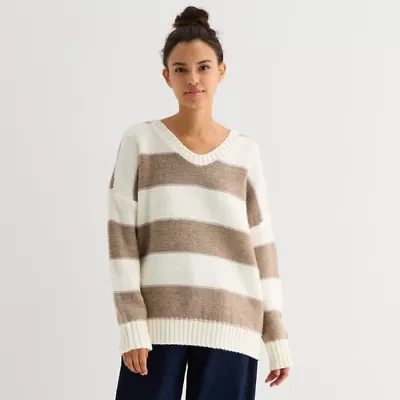 Arizona Juniors Womens Long Sleeve Pullover Sweater