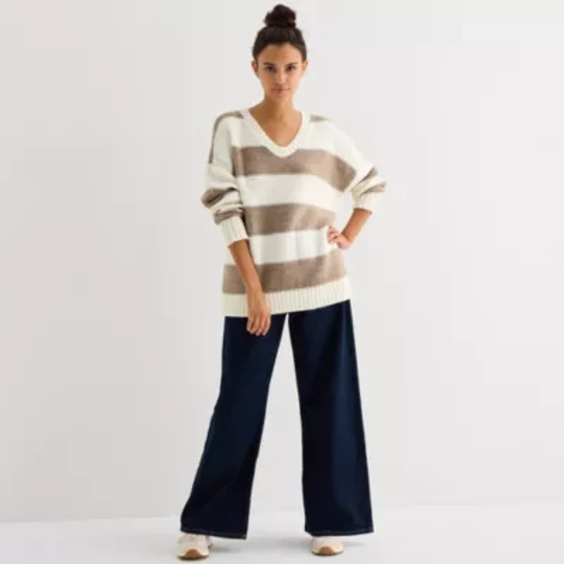 Arizona Juniors Womens Long Sleeve Pullover Sweater
