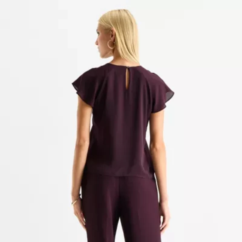 Worthington Petite Womens Perfect Blouse