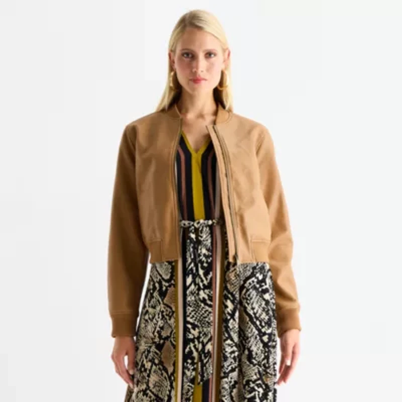 Worthington Womens Midweight Bomber Jacket