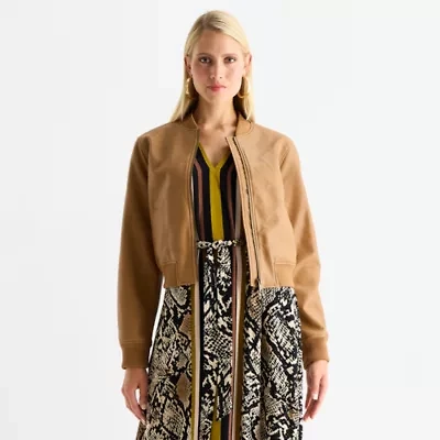 Worthington Womens Midweight Bomber Jacket