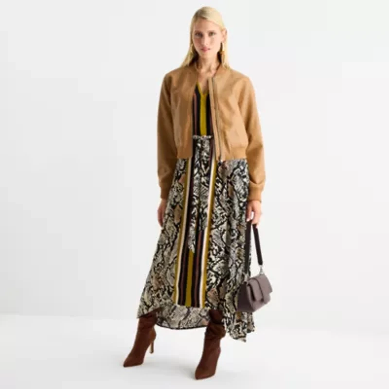 Worthington Womens Midweight Bomber Jacket