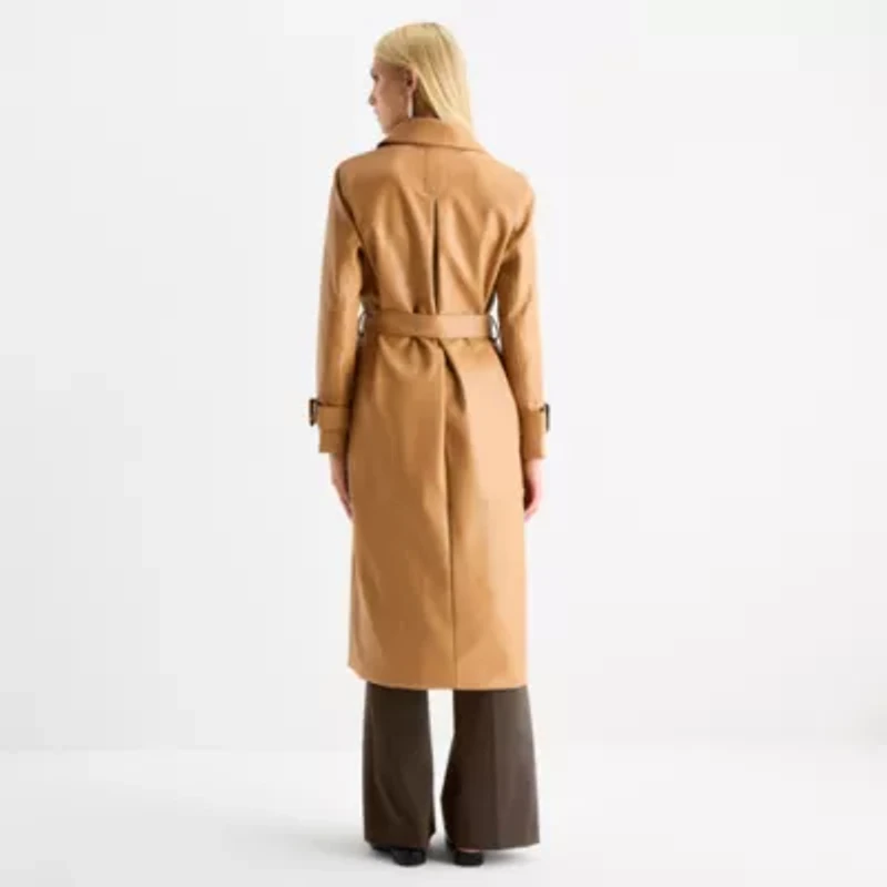 Worthington Womens Midweight Trench Coat