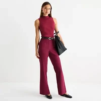 Worthington Womens Mock Neck Sleeveless Pullover Sweater