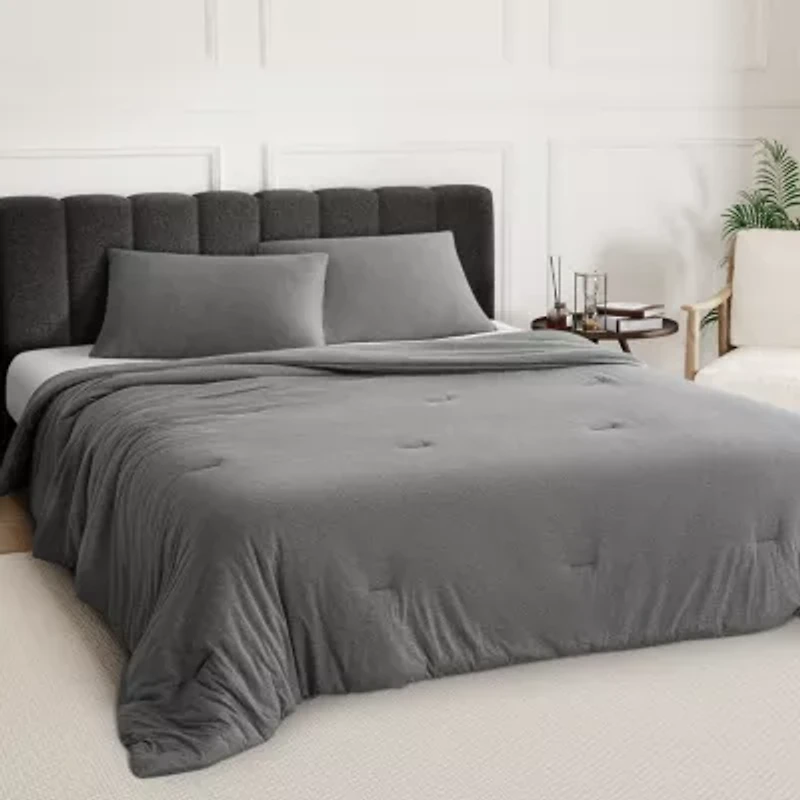 Awesome Home™ Soft Jersey Comforter Set ZZ Top Midweight Reversible Easy Care