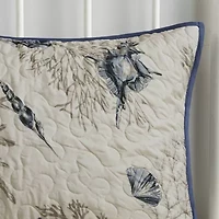 Madison Park Nantucket Coastal Quilt Set With Throw Pillows