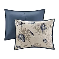 Madison Park Nantucket Coastal Quilt Set With Throw Pillows