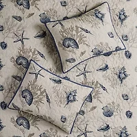Madison Park Nantucket Coastal Quilt Set With Throw Pillows