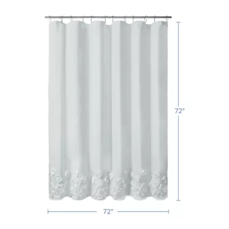 Awesome Home™ Floral Ruffle Shower Curtain