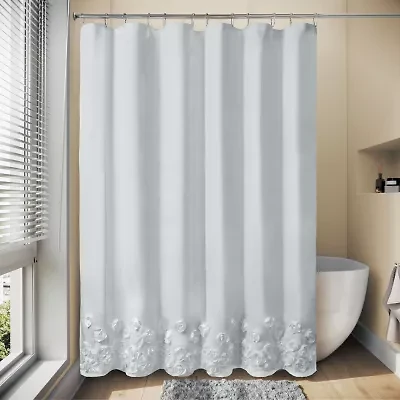 Awesome Home™ Floral Ruffle Shower Curtain