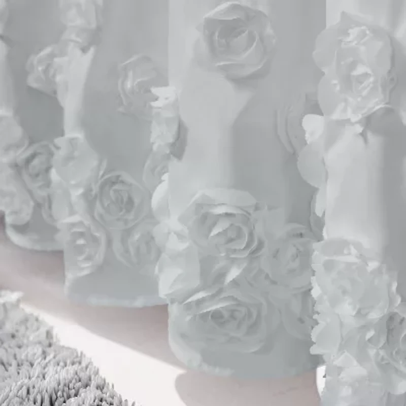 Awesome Home™ Floral Ruffle Shower Curtain