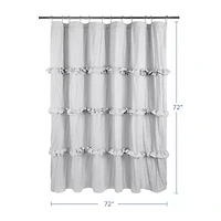 Awesome Home™ Recycled Ruffles And Pleats Shower Curtain