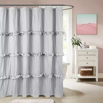 Awesome Home™ Recycled Ruffles And Pleats Shower Curtain