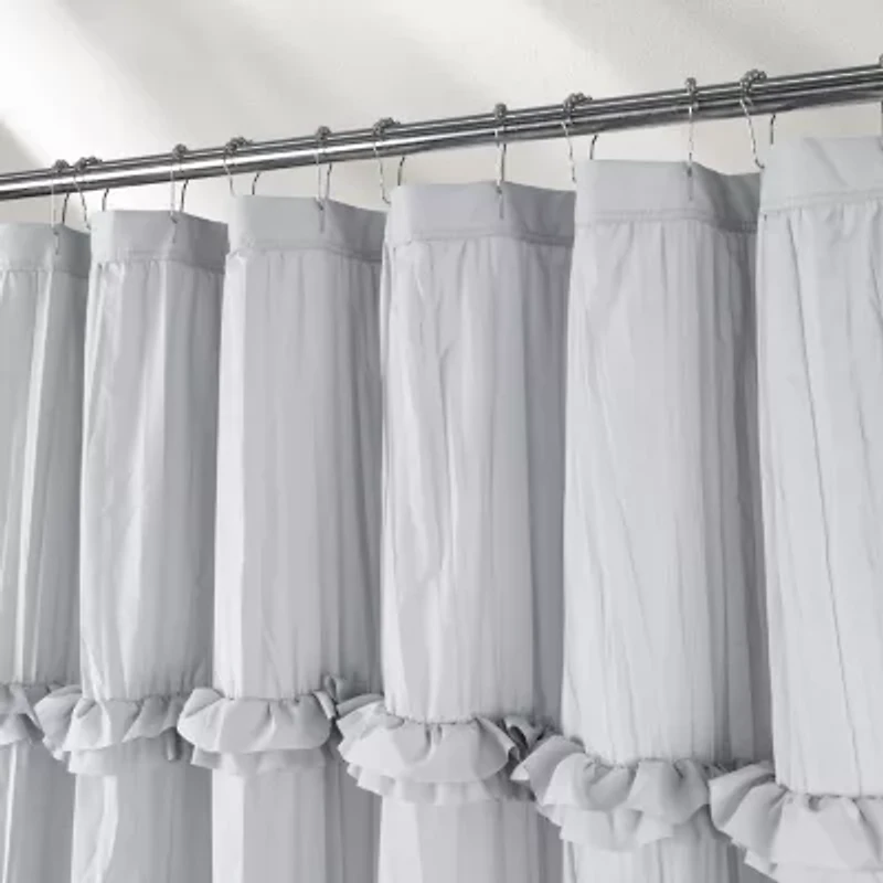 Awesome Home™ Recycled Ruffles And Pleats Shower Curtain
