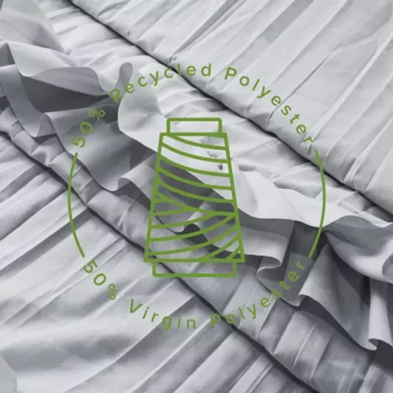 Awesome Home™ Recycled Ruffles And Pleats Shower Curtain