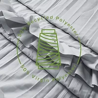 Awesome Home™ Recycled Ruffles And Pleats Shower Curtain