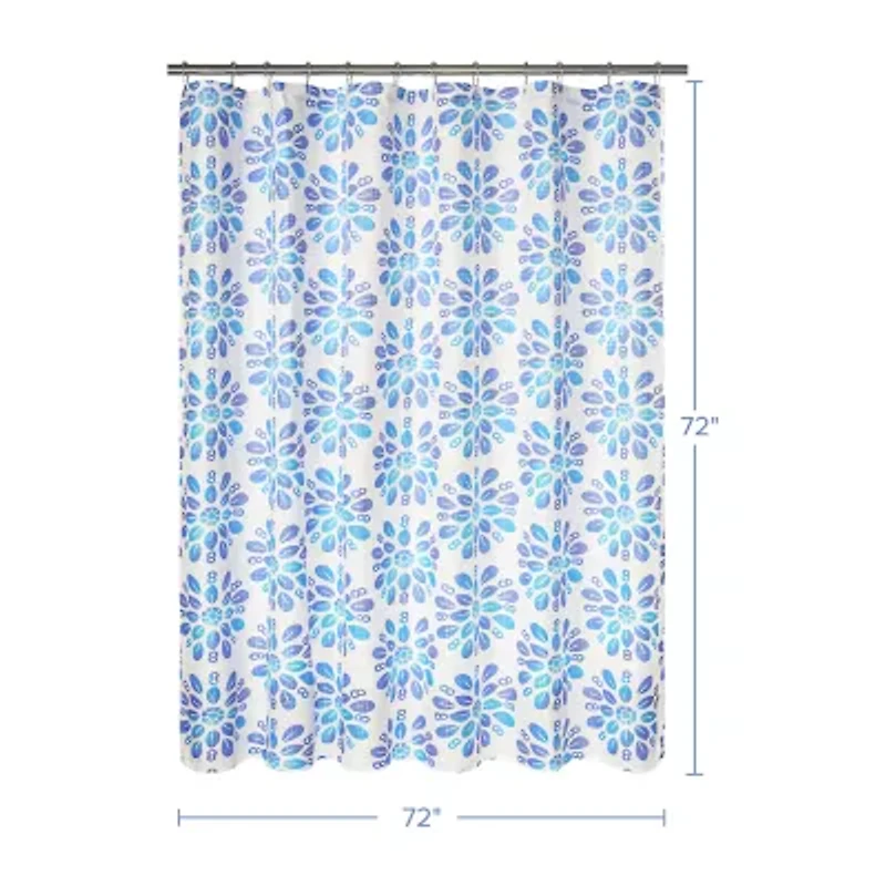 Awesome Home™ Boho Floral Dobby Shower Curtain