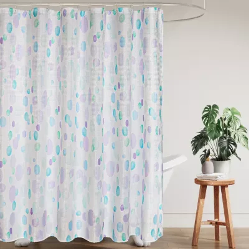 Awesome Home™ Painter Dots Dobby Shower Curtain