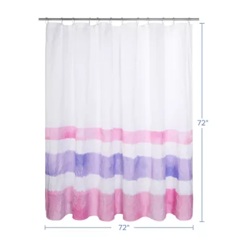 Awesome Home™ Crinkle Stripe  Recycled Shower Curtain