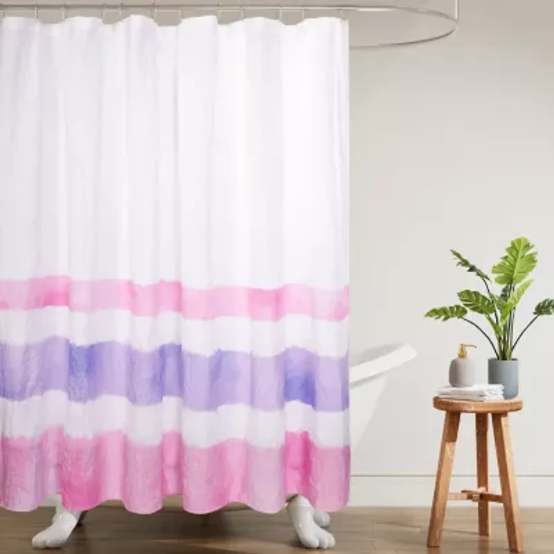 Awesome Home™ Crinkle Stripe Recycled Shower Curtain