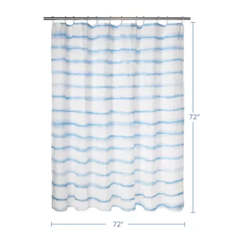 Awesome Home™ Wavy Stripe Recycled Shower Curtain