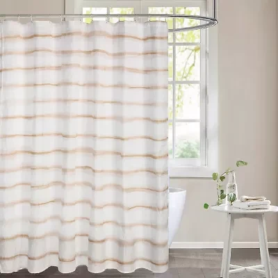 Awesome Home™ Wavy Stripe Recycled Shower Curtain