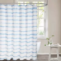 Awesome Home™ Wavy Stripe Recycled Shower Curtain