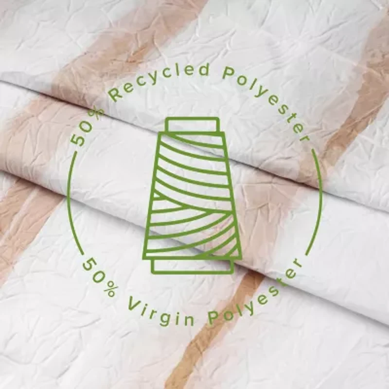 Awesome Home™ Wavy Stripe Recycled Shower Curtain