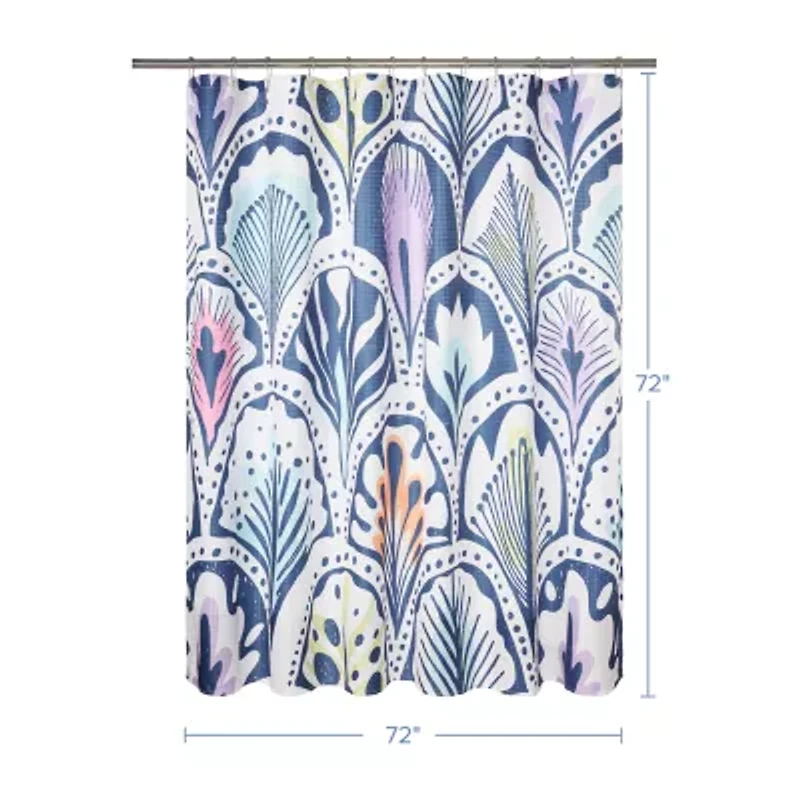 Awesome Home™ Boho Feathers Shower Curtain