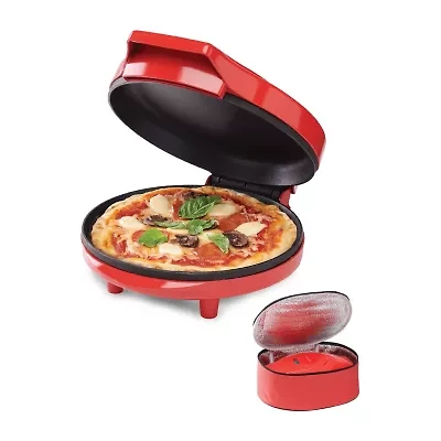 Betty Crocker 8 Inch Pizza Maker Plus Red Electric Grill