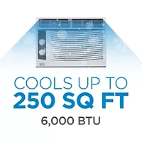 Black+Decker Bwac06Wtb 6000 Btu Window Air Conditioner Cools Up To 250 Square Feet White