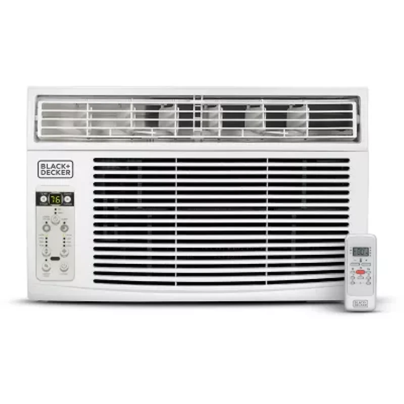 Black+Decker BD06WT6 Window Air Conditioner With Remote 6000 BTU Cools Up To 250Sq Ft Energy Efficient