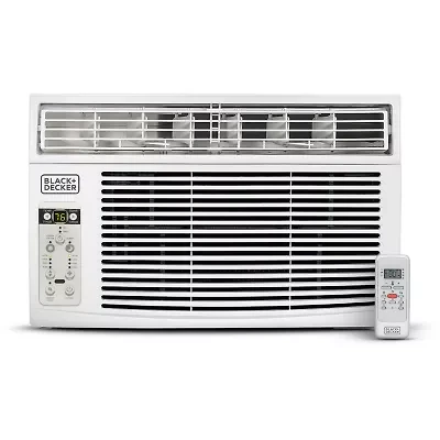 Black+Decker BD06WT6 Window Air Conditioner With Remote 6000 BTU Cools Up To 250Sq Ft Energy Efficient