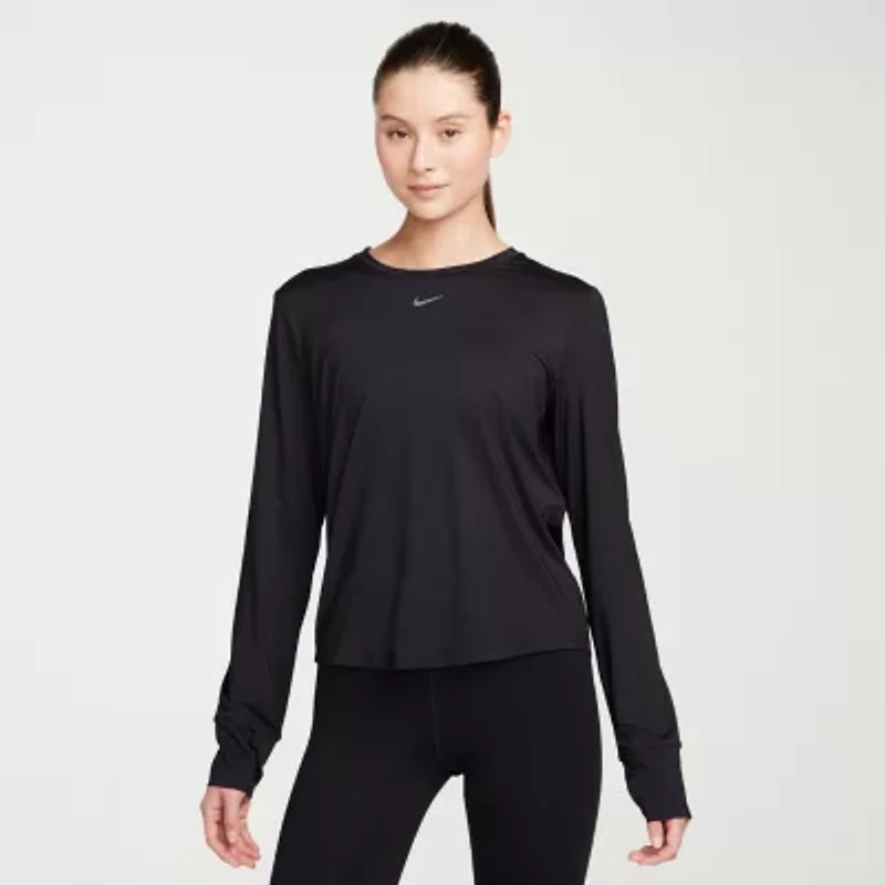 Nike Womens Crew Neck Long Sleeve Quick Dry Active T-Shirt
