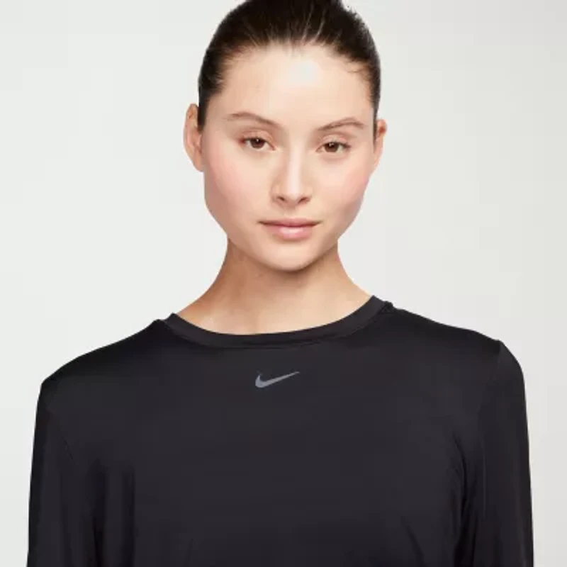Nike Womens Crew Neck Long Sleeve Quick Dry Active T-Shirt