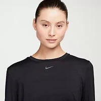 Nike Womens Crew Neck Long Sleeve Quick Dry Active T-Shirt