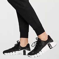 Nike Therma-FIT Womens Drawstring Waist Lightweight Stretch Fabric Cuffed High Rise Fleece Active Jogger Pant