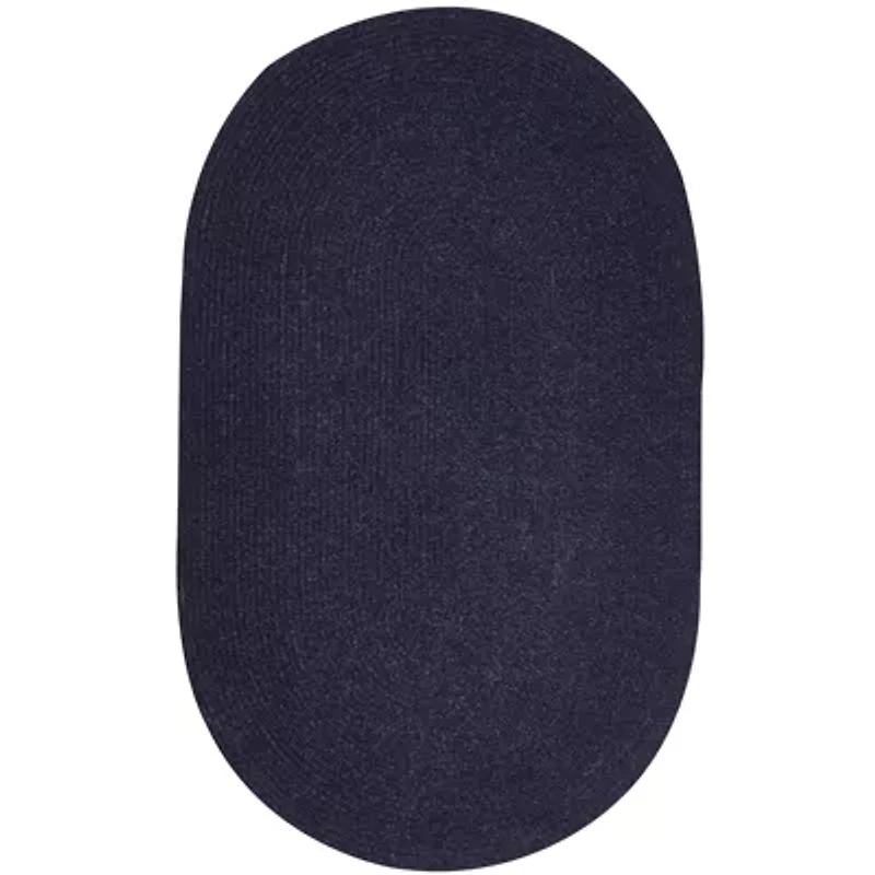 Better Trends Chenille Braid Oval Accent Rug