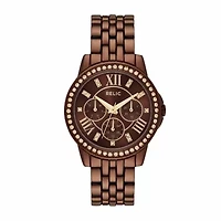 Relic By Fossil Womens Multi-Function Brown Bracelet Watch Zr15852