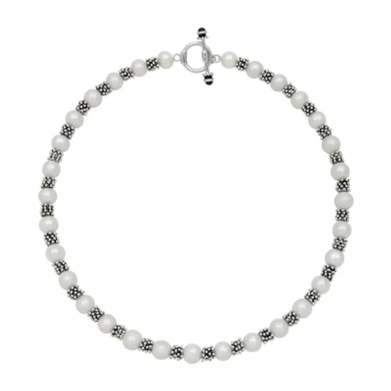 Womens White Strand Necklace