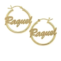 Womens Diamond Accent White Diamond Sterling Silver 25mm Round Hoop Earrings