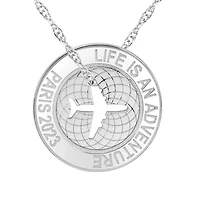 Womens Personalized Gold Pendant Necklace