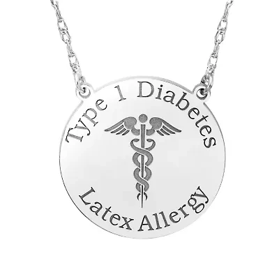 Womens Personalized Gold Pendant Necklace