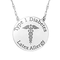 Womens Personalized Gold Pendant Necklace