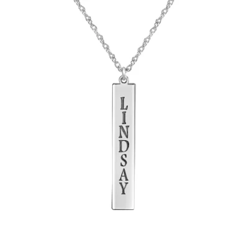 Personalized Vertical Bar Name Necklace