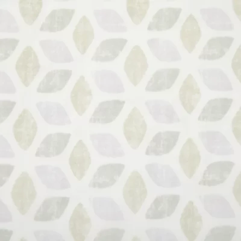 Home Expressions Lisette Geometric Print Rod Pocket Sheer Single Curtain Panel