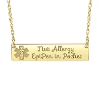 Womens Personalized Gold Pendant Necklace